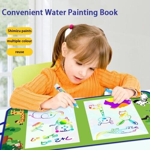 Graphics Tablet Children Coloring Montessori Educational Toy 2 3 4 6 Years DIY Boy Girl Games Kid Paint Mat For Drawing Graffiti