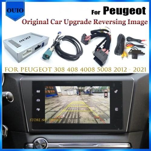 Plug & play Interface Reversing camera for Peugeot 308 408 4008 5008 2012 ~ 2021 Original screen upgrade Rear Camera Adapter