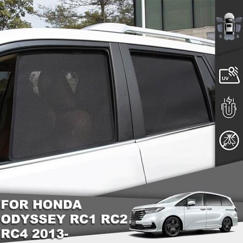 Magnetic Car Sunshade Front Windshield Door Mesh Frame Curtain For Honda Odyssey RC1 RC2 RC4 2013-2021 Side Window Sun Shade
