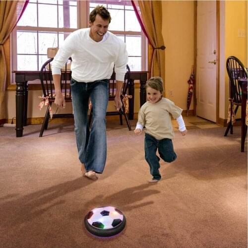 KaKBeir Hovering Football Mini Toy Ball Air Cushion Suspended Flashing Indoor Sports Fun Soccer Educational Game Kids Toys