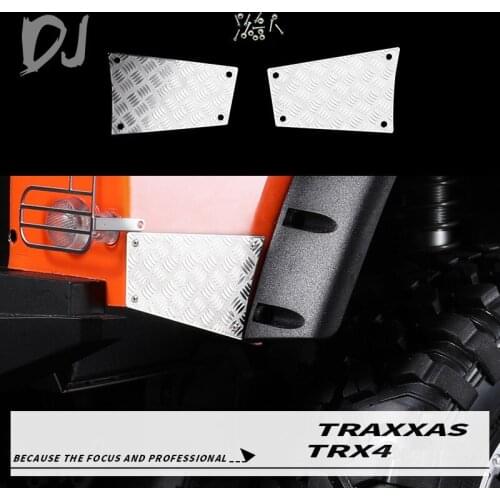 DJ 1/10 Simulation Model Car Body Metal Plate Suitable For TRAXXAS TRX4 Defender D90 D110 Rear Anti-skid Plate