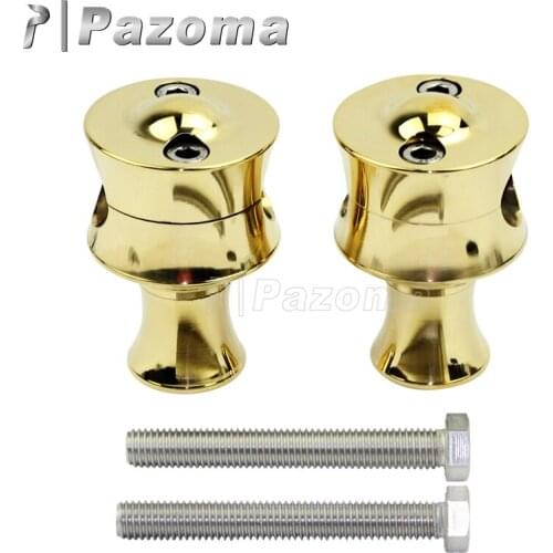 Motorbike 25mm 1" Handle Bar Risers Mount Clamp Dirt Bike Golden Color Handlebar Riser for Custom Cruiser Harley Cafe Racer