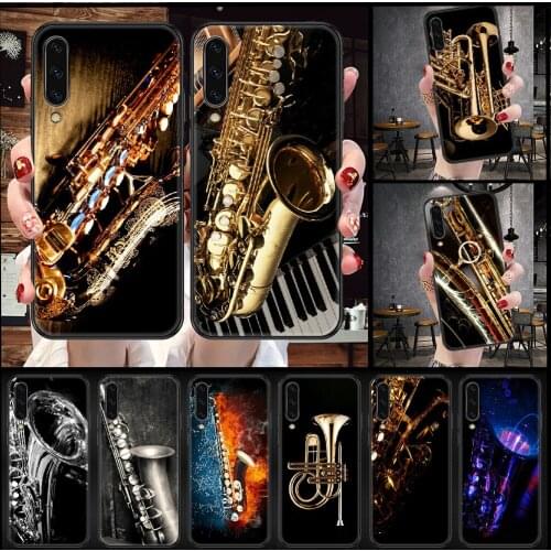 Music jazz Phone case For Samsung Galaxy A 3 5 7 8 10 20 21 30 40 50 51 70 71 E S 2016 2018 4G black pretty cell cover tpu coque