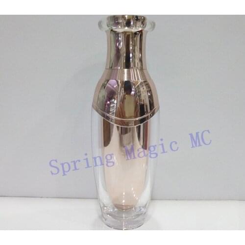 NEW 100ml Acrylic Rose gold Emulsion bottle,Cosmetic Container Eye cream essence bottle,Empty Plastic Press pump Lotion bottle