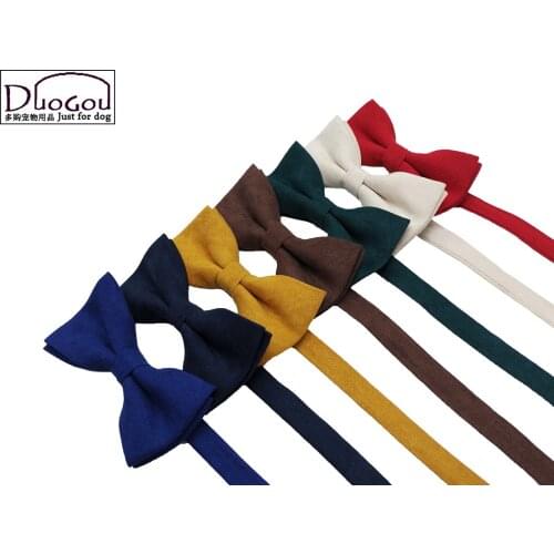 Pet Holiday Clothing Dogs Tie Suede Material Premium Quality. Neck Adjustable 25-50cm