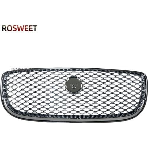 Front Grille Upper Radiator Mesh Grill For Jaguar XJ 2016-2018,Front Bumper Grille Car Accessories