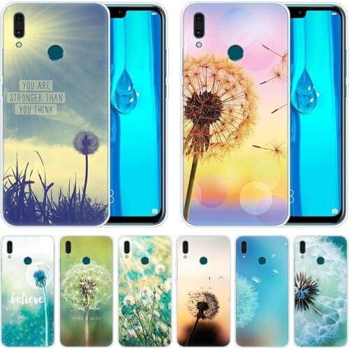 Luxury Silicone Case Dandelion flying flower for Huawei Mate 30 20 Lite 10 Pro Y5 Y6 Y7 Pro 2019 Y9 Prime 2019 2018 Y6 Pro 2017