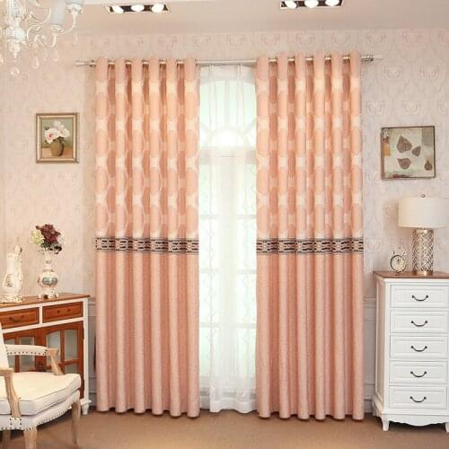 Modern and Simple 2021 New Jacquard Multi-color Curtains for Living Room Bedroom Dining Room Ready Made Drapery Fabric