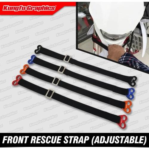 KUNGFU GRAPHICS Dirt Bike Rescue Strap Pulling Belt for OffRoad Dirt Bikes Adjustable Universal