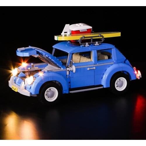 Light Set for Creator Expert Volkswagenl Model 10252 Lighting kit For21003 Building Blocks Bricks (Only light set)