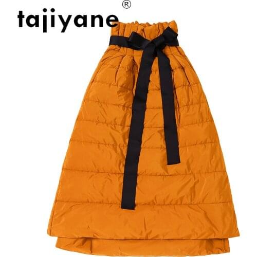 Long for Skirts Women 90% White Duck Down Skirt Womens Korean Fashion Clothing High Quality Woman Skirts Jupe TN1462