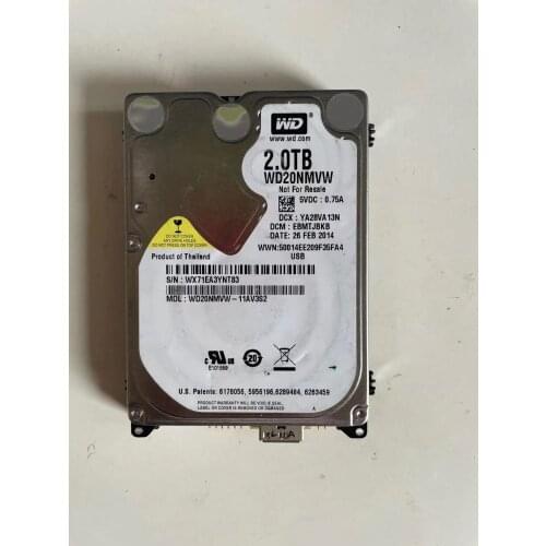 WD20NMVW 2TB Hard Drive Used Working Disk for Data Recovery