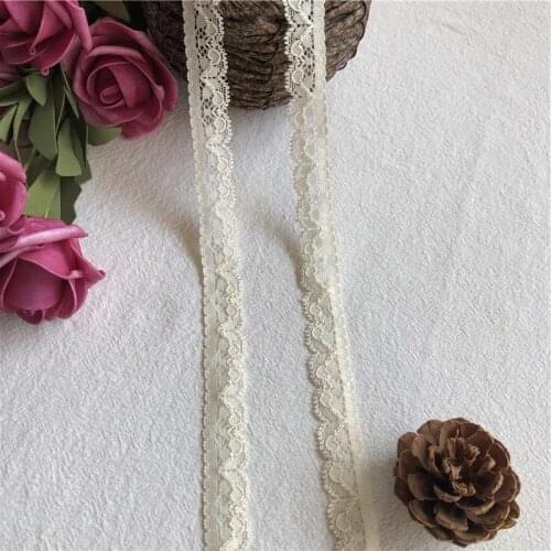 1.5cm Canary yellow chaud blanc coton broderie dentelle ruban bordure de tissu col couture bricolage guipure artisanat robe tiss