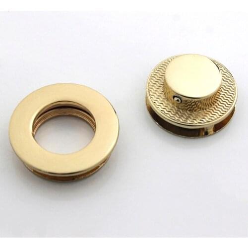 1pcs Metal Button Lock Round Fashion Switch Button Lock Closure Parts for DIY Handbag Shoulder Bag Purse Hardware Accessories