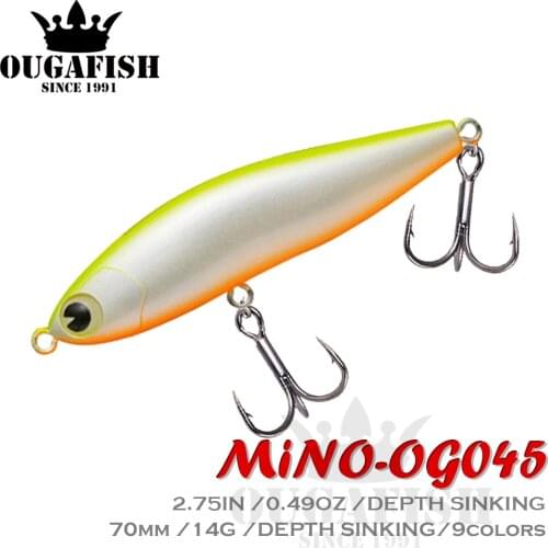 2021 Sinking Pencil Fishing Lure Weights 14g Artificial Bionics Bait Pesca Saltwater Lures For Big Sea Bass Fish Leurre De Peche