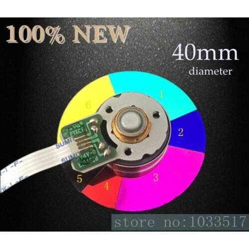 40MM diameter projector color wheel for optoma DM3503 DM360 DK3501 6 color