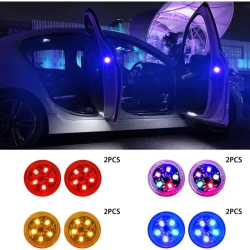 5V 5 LED Car Opening Door Warning Light LED Strobe Flashing Anti Rear-end Collinsion Indicator Lights Signal Lamp