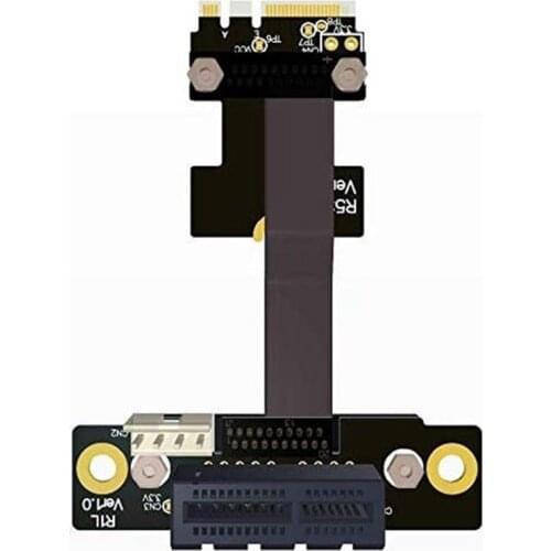 NEW-M.2 A.E Key A+E to PCI-E X4 Extender Adapter Card Cable Gen3.0 AE-Key A E for PCIE 3.0 X1 X4 X16 M2, R52SL