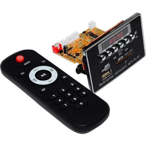 Bluetooth Receiver Audio decoder APE FLAC WAV MP3 decoding board MTV DTS MP5 hd video decoder player AUX RCA