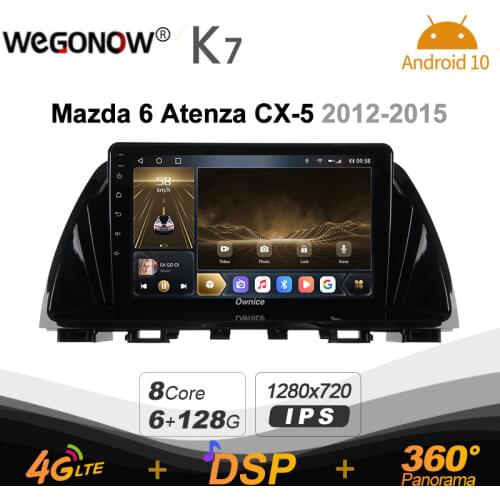 Ownice K7 Android 10.0 Car Multimedia Radio for Mazda 6 Atenza CX-5 2012 - 2015 Video player 6G+128G Quick Charge Coaxial 4G LTE