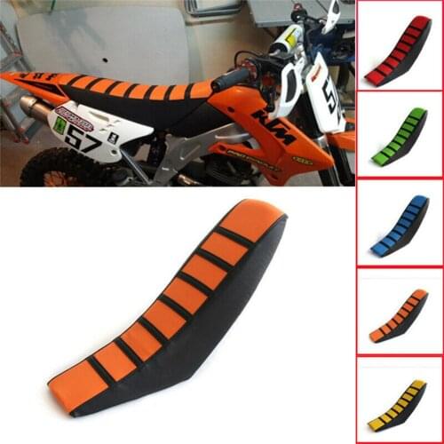 Motorcycle Seat Cover PUC Imitation Leather Cushion Blue/Green/Orange/Yellow/Red for Cross-country Motorcycle Cushion