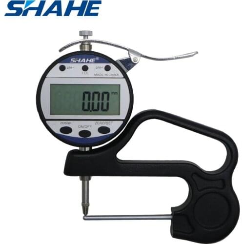 High quality 0-10 0.01mm digital tube thickness gauge for measuring curved surface'thickness