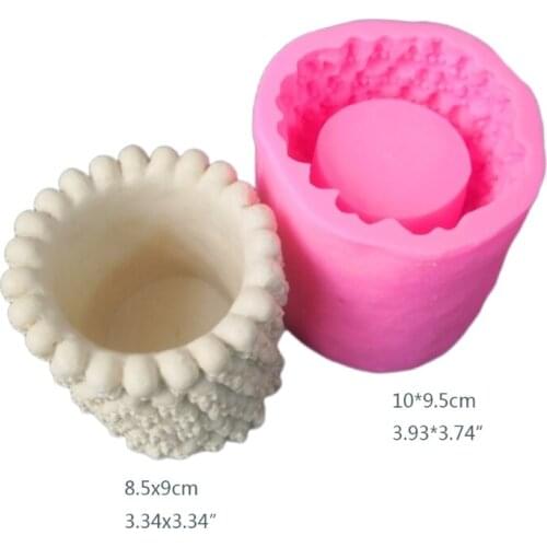 E56A Skull Flowerpot Silicone Mold Pen Holder Mold Resin Epoxy Craft Polymer Clay Craft DIY Ornament Jewelry Making Tool