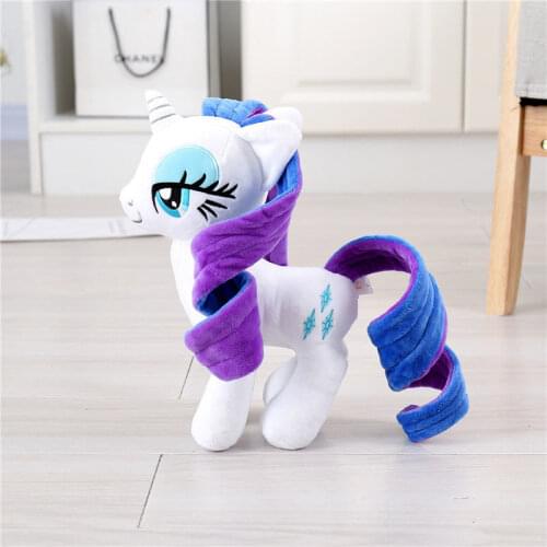 Unicorn Rarity Peluche Brinquedos White Horse Plush Doll PP Cotton Stuffed Animals Kids Toys 30CM