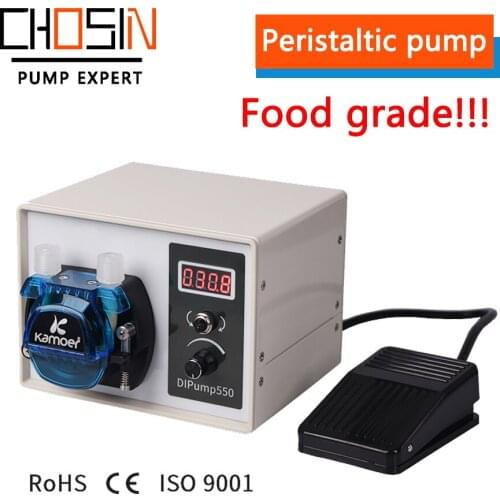 Intelligent peristaltic pump, small food-grade circulating self-priming large flow pump, automatic water pump, 220v DC pump