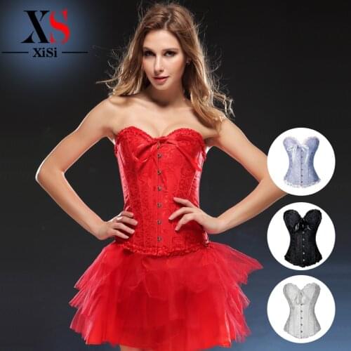 Sexy women Lace body shaper up Corsets Plus size waist trainer corset Shapewear Bustier cincher corselet Overbust corset
