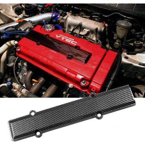Carbon Fiber Look Valve Cover Spark Plug Insert For Honda VTEC B18 B16 B Series
