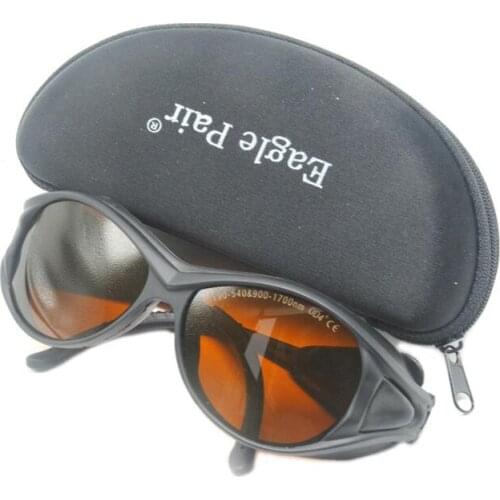 190-540nm 800-1700nm OD5+ Laser Protective Glasses Eagle Pair EP-1-2 Wide Spectrum Continuous Absorption Protective Glasses