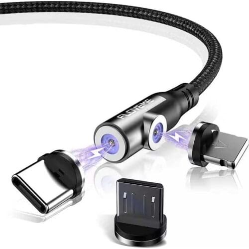 Magnetic USB Cable Fast Charging Cable USB Type C Cable For iPhone Samsung Huawei Xiaomi Micro USB Lightning Magnetic Charger