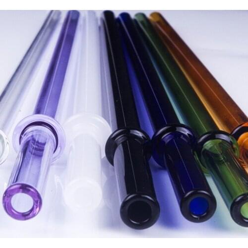 Reusable Glass Straws Colorful Glass Drinking Straw High Borosilicate Heat-Resistant Tea Juice Cocktail Straws