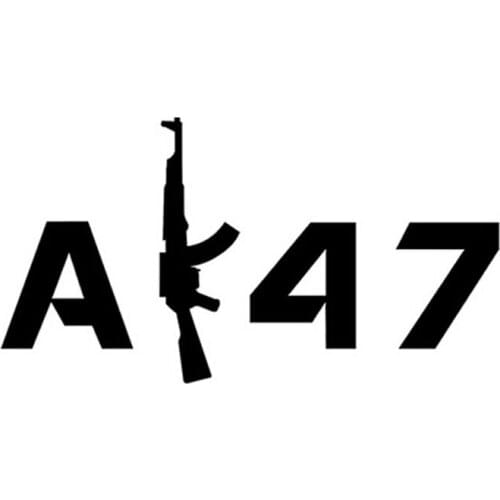 15*8CM AK47 Fun Personality Car Stickers Decals Motorcycle Car Accessories Laptop Suitcase Helmet Skateboard Sticker