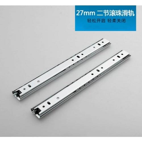 Mini Short Drawer Slides Furniture Guide Rail Small Track Wardrobe Kitchen Cupboard Drawer Slide Hardware Accessory 27mm