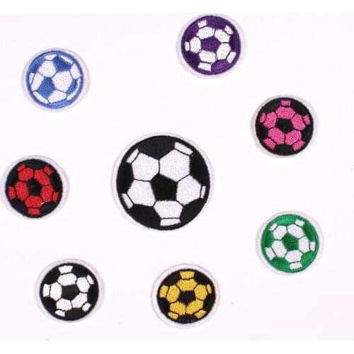 Embroidered Cloth Stickers Clothing Accessories Badge Patch Stickers Football Cartoon Factory Outlet