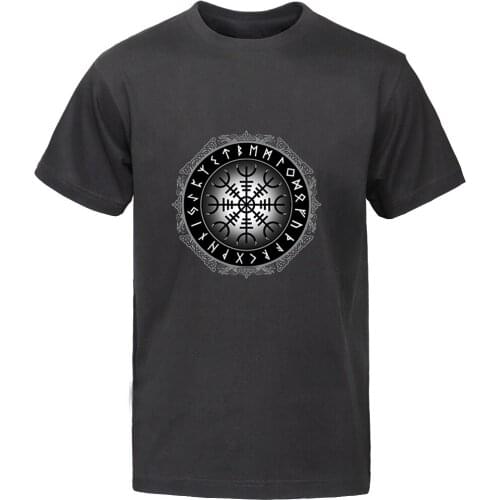 Odin Vikings T Shirt Men Tshirt Scandinavian Runes Valhalla 2021 Summer Tops Tee TV Show Mens T-Shirt Streetwear For Fans Tops