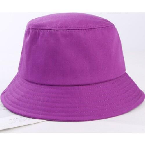 Cotton Plain Bucket Hat Hip Hop Spring Summer Unisex Blank Panama Outdoor Sports Women Fishing Cap Solid Fisherman Sun Hat
