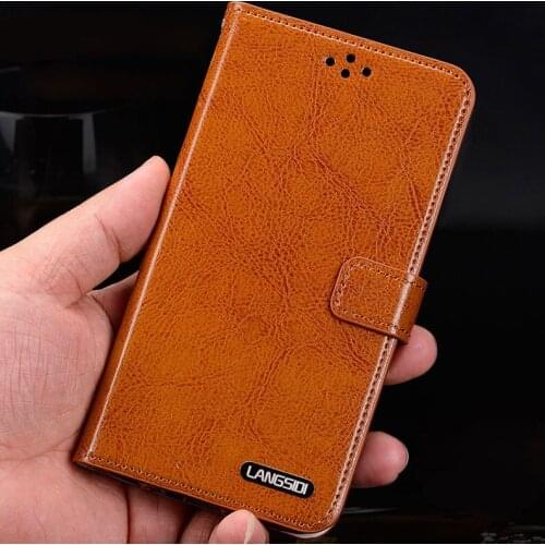 Plain weave magnetic buckle lanyard mobile phone case For Oneplus 5t handmade Genuine leather phone case for Oneplus 3t 5 5t 9