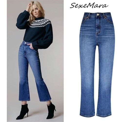 Женские джинсы клеш SexeMara China At AliExpress
