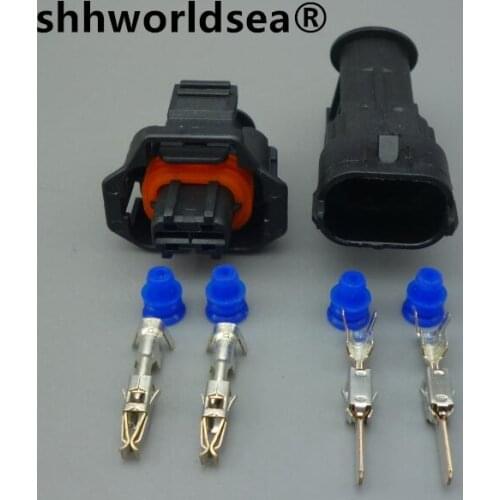 Shhworldsea 1pcs 2pin automotive 3.5 series electric plug wiring harness cable connector 1 928 403 874 1928403874