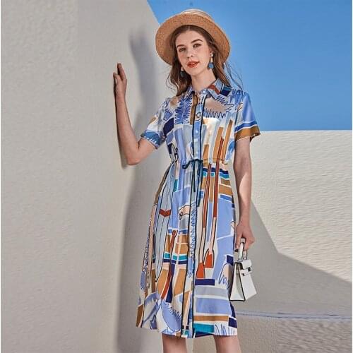 Shirt style chiffon silk floral maxi dress women 2020 summer long work beach office sexy party luxury dresses plus size