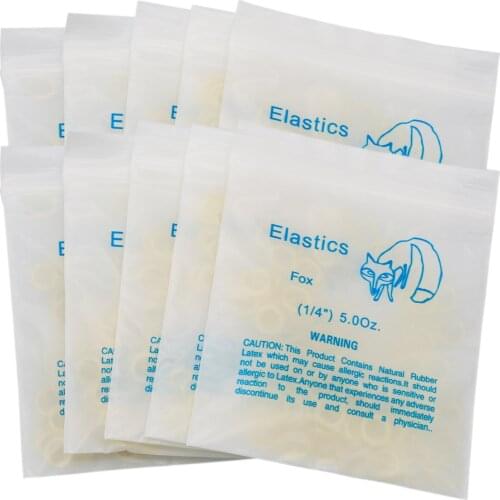 Dental Orthodontic Rubber Bands Elastics Teeth Gap Medical Grade Resin Elastics Dental Ligation Coil 1000pcs/10 packs