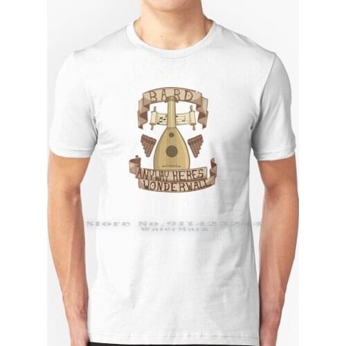 Anyway Heres Wonderwall T Shirt 100% Pure Cotton Ttrpg Fantasy Rpg Bard Dnd And Creative Trending Vintage Cool Gift Euro Us