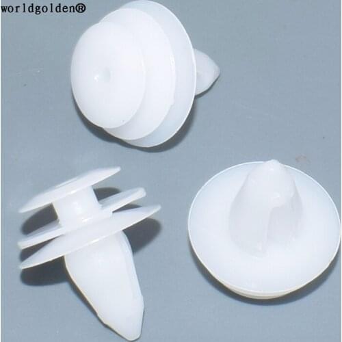 Worldgolden 100pcs plastic clip Trim Panel Retaining Clip for Nissan 01553-09791