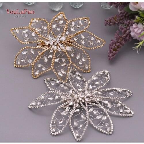 YouLaPan HP248 Rhinestone Wedding Headpieces Flower Bridal Hair Jewelry Headwear for Women Tiara Vintage Hair Accessories