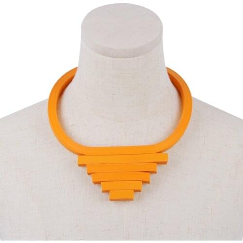 YD&YDBZ Colorful Rubber Short Necklaces For Women Punk Style Sweater Chain Choker Gothic Clothes Costume Jewelry Accessories