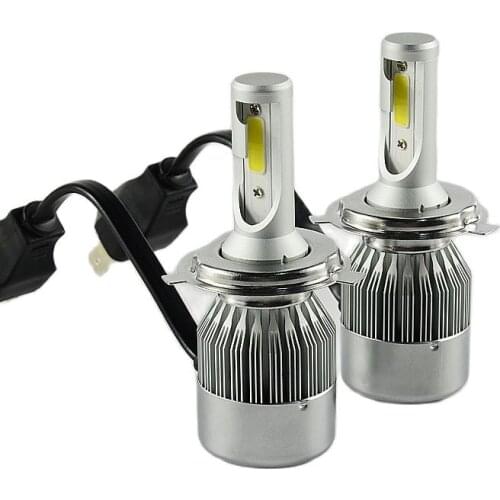 2 Pcs 12V 24V Car Foglight H11 LED H7 H1 H3 H8 H27 880 881 HB3 HB4 9005 9006 72W 7600LM Auto Headlamp 6500K White Yellow