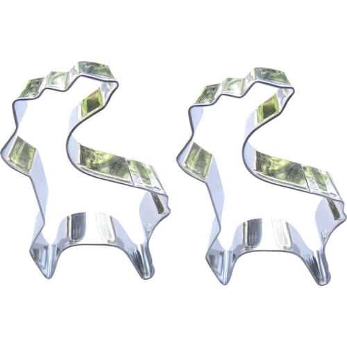 Deer shape 2 piece biscuit cutting molds, baking tools, cake decorating soft candy tools